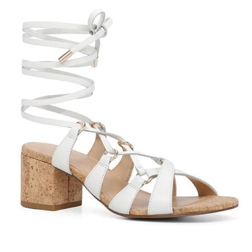 Brand New White Aldo Pomeo Sandals
